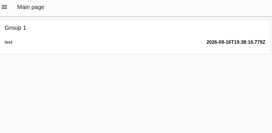 Tampilan Timestamp pada Dashboard